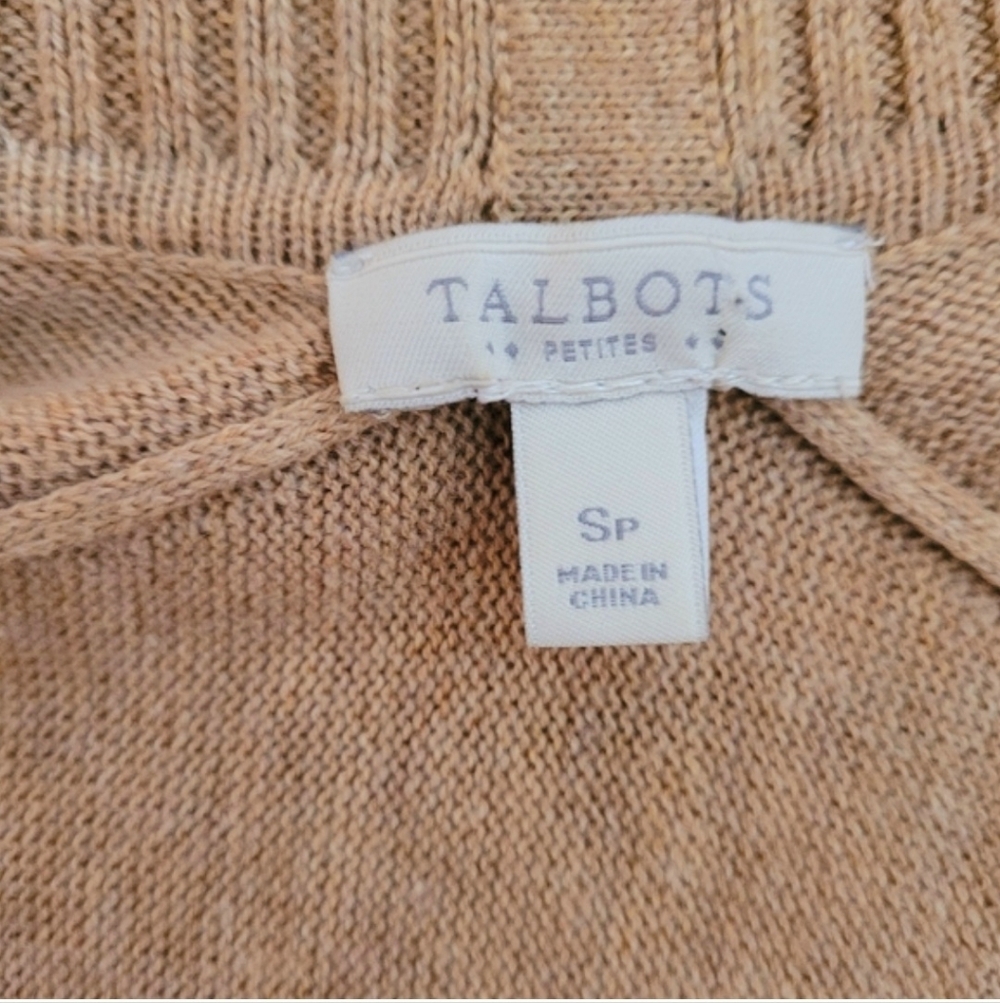 Talbots Camel Colored Cardigan - Picture 4 of 6